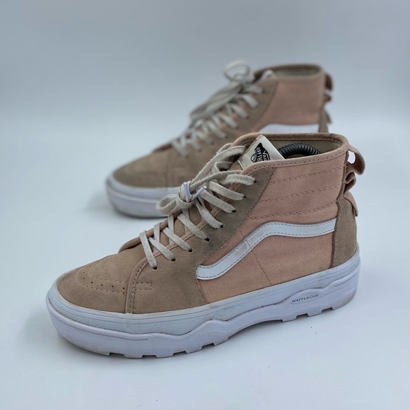 Vans Shoes - Vans Waffle Cup Hi-Top Sneakers Pink Women’s